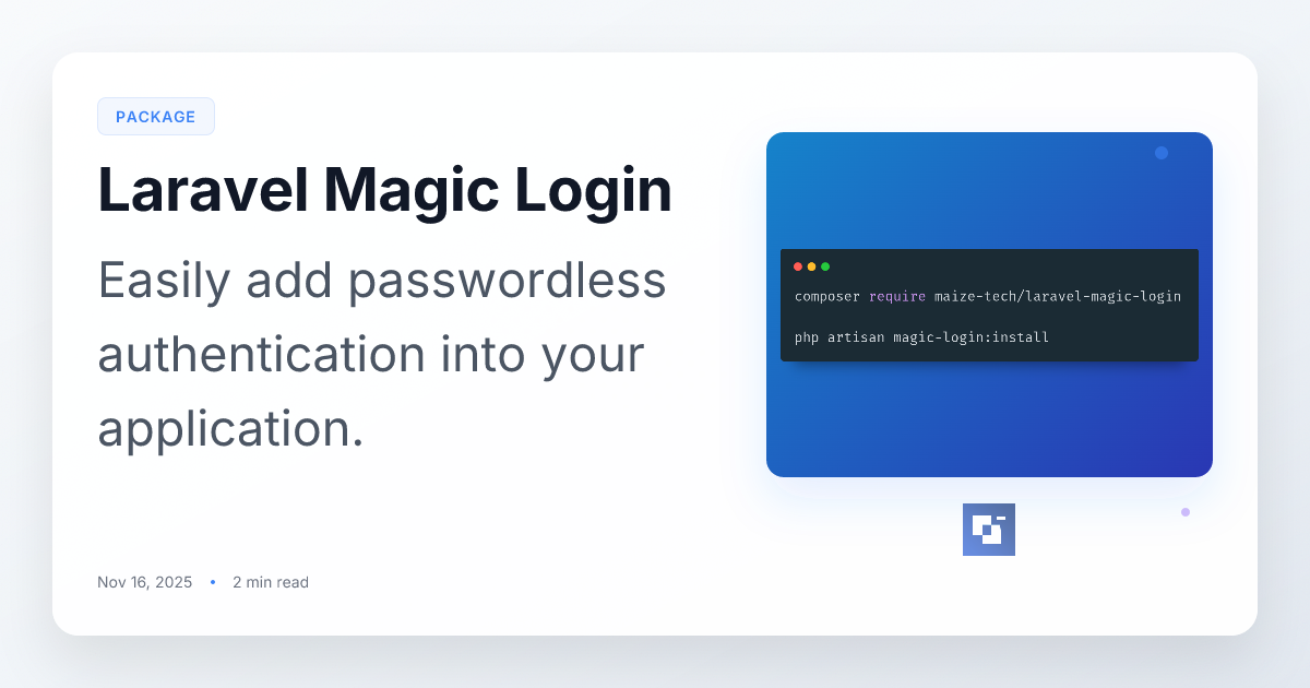 Laravel Magic Login: Passwordless Auth Made Dead Simple