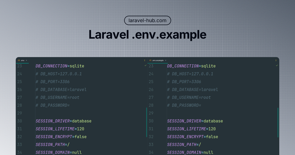 Laravel .env.example — Why It Matters and How to Use It Properly