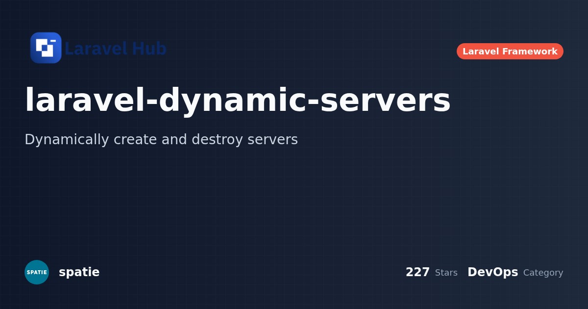 LaravelHub - laravel-dynamic-servers