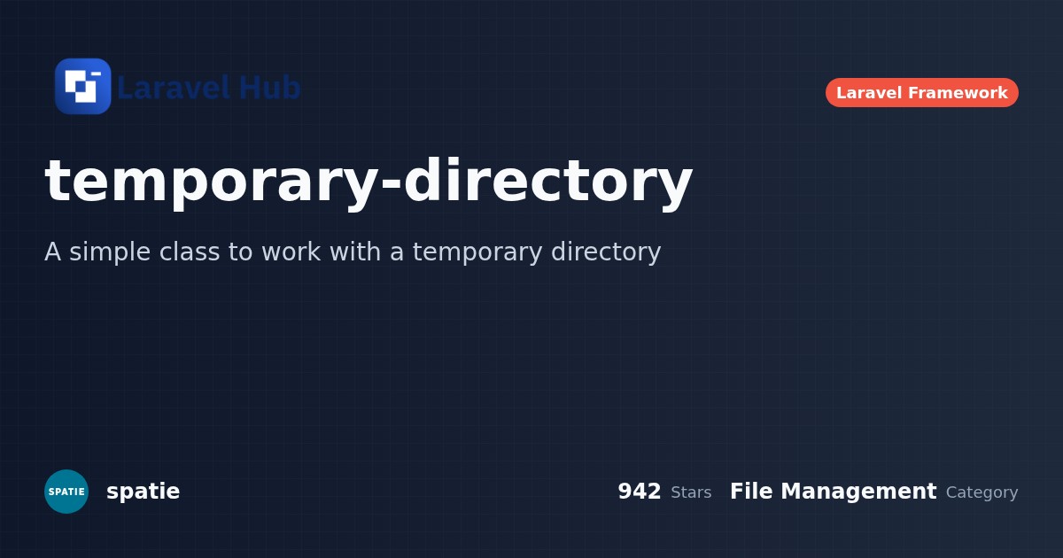 LaravelHub - temporary-directory